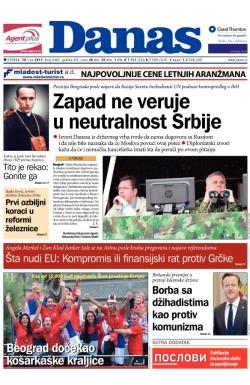 Danas - broj 6483, 30. jun 2015.