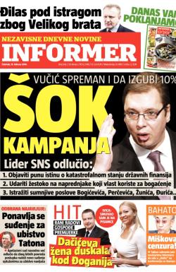 Informer - broj 542, 13. feb 2014.