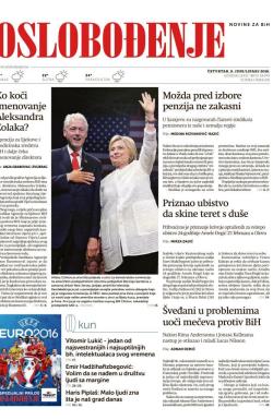 Oslobođenje - broj 24.982, 9. jun 2016.