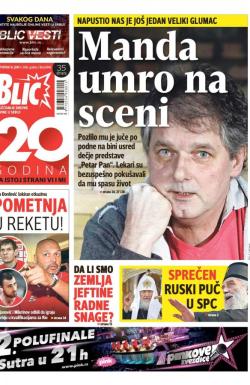 Blic - broj 6946, 16. jun 2016.