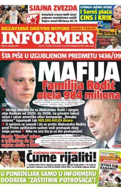 Informer - broj 1077, 13. nov 2015.