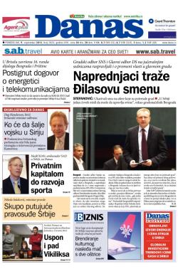 Danas - broj 5824, 9. sep 2013.