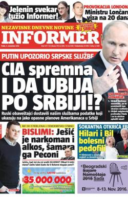 Informer - broj 1377, 4. nov 2016.