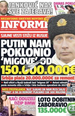 Informer - broj 1396, 26. nov 2016.