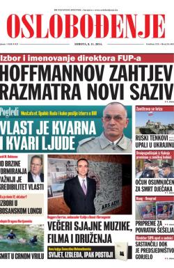 Oslobođenje - broj 24.403, 8. nov 2014.