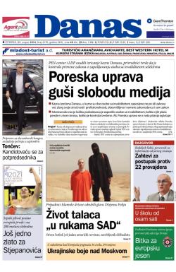 Danas - broj 6170, 21. avg 2014.