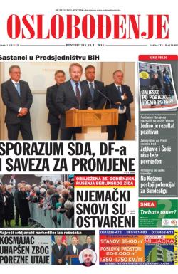 Oslobođenje - broj 24.405, 10. nov 2014.