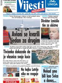 Vijesti - broj 5639, 8. dec 2013.