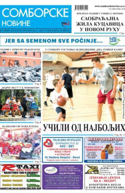 Somborske novine - broj 3347, 17. avg 2018.
