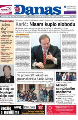 Danas - broj 7101, 9. mar 2017.