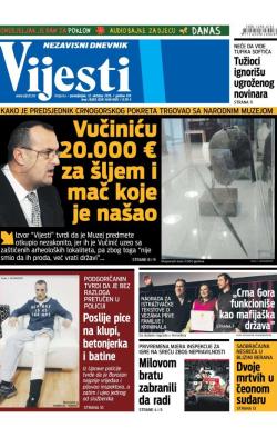 Vijesti - broj 6303, 12. okt 2015.