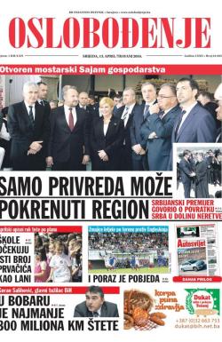 Oslobođenje - broj 24.925, 13. apr 2016.
