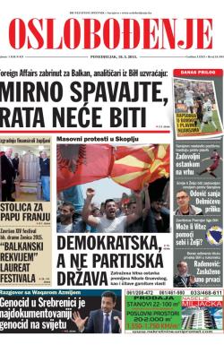 Oslobođenje - broj 24.594, 18. maj 2015.