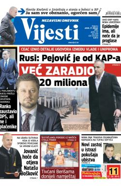 Vijesti - broj 6078, 27. feb 2015.