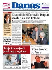 Danas - broj 6688, 21. jan 2016.