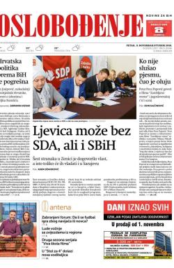 Oslobođenje - broj 25846, 9. nov 2018.