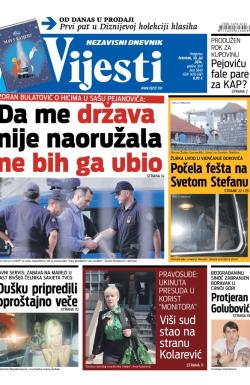 Vijesti - broj 5849, 10. jul 2014.
