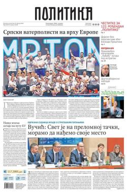 Politika - broj 40279, 26. jan 2026.