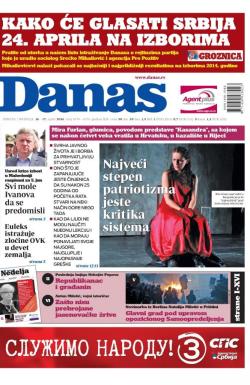 Danas - broj 6774-6775, 16. apr 2016.