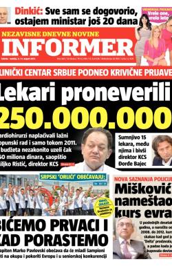 Informer - broj 380, 3. avg 2013.