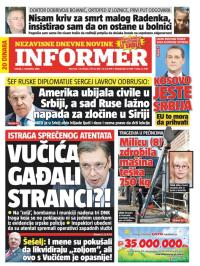Informer - broj 1374, 1. nov 2016.