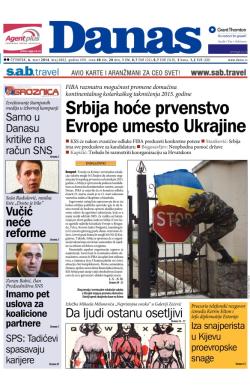 Danas - broj 6002, 6. mar 2014.