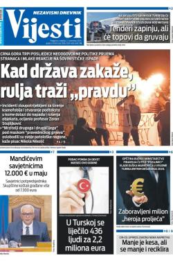 Vijesti - broj 9881, 2. nov 2025.