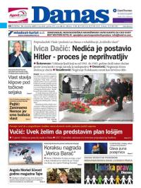 Danas - broj 6646, 10. dec 2015.