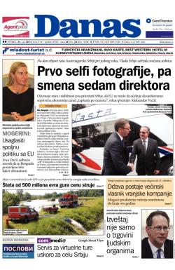 Danas - broj 6147, 29. jul 2014.