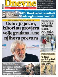 Dnevne novine - broj 3166, 3. dec 2021.