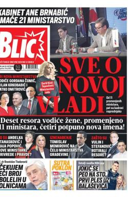 Blic - broj 8501, 26. okt 2020.