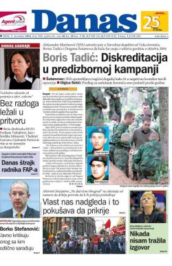 Danas - broj 7009, 7. dec 2016.