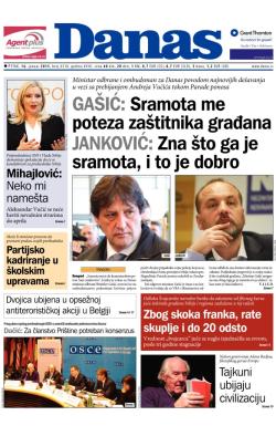 Danas - broj 6318, 16. jan 2015.