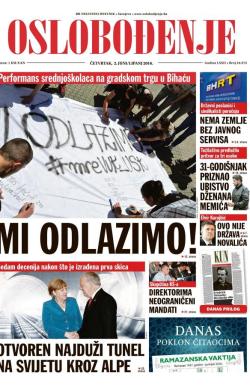 Oslobođenje - broj 24.975, 2. jun 2016.