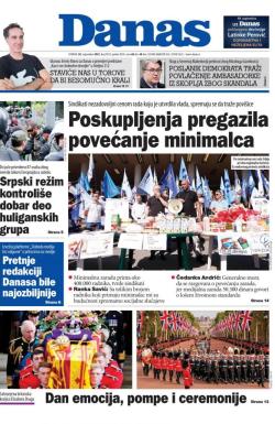 Danas - broj 9105, 19. sep 2022.