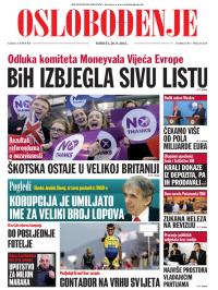 Oslobođenje - broj 24.354, 20. sep 2014.