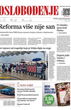 Oslobođenje - broj 27875, 2. apr 2025.