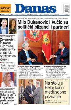 Danas - broj 8376, 4. sep 2020.