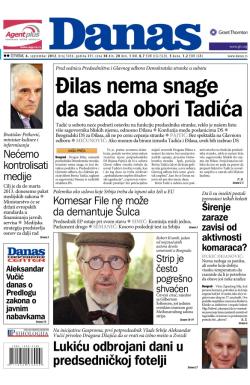 Danas - broj 5456, 6. sep 2012.