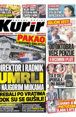 Kurir - broj 1634, 25. avg 2018.