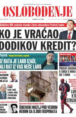 Oslobođenje - broj 24.865, 13. feb 2016.