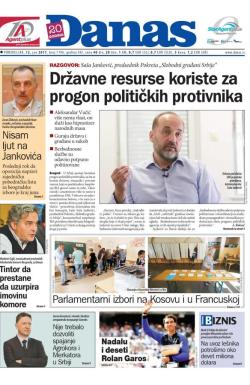 Danas - broj 7196, 12. jun 2017.