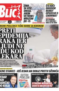 Blic - broj 8872, 8. nov 2021.