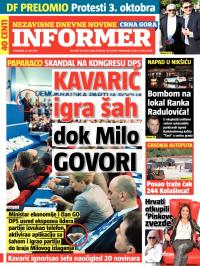 Informer CG - broj 953, 22. jun 2015.