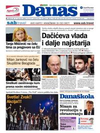 Danas - broj 5817, 2. sep 2013.
