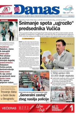 Danas - broj 7310, 4. okt 2017.