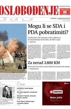 Oslobođenje - broj 26262, 9. jan 2020.