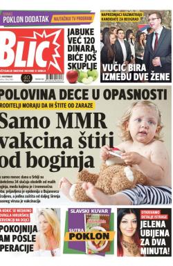 Blic - broj 7444, 3. nov 2017.