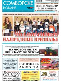 Somborske novine - broj 3164, 13. feb 2015.