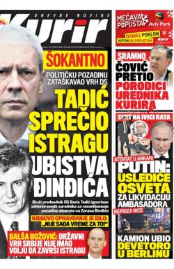 Kurir - broj 1035, 20. dec 2016.